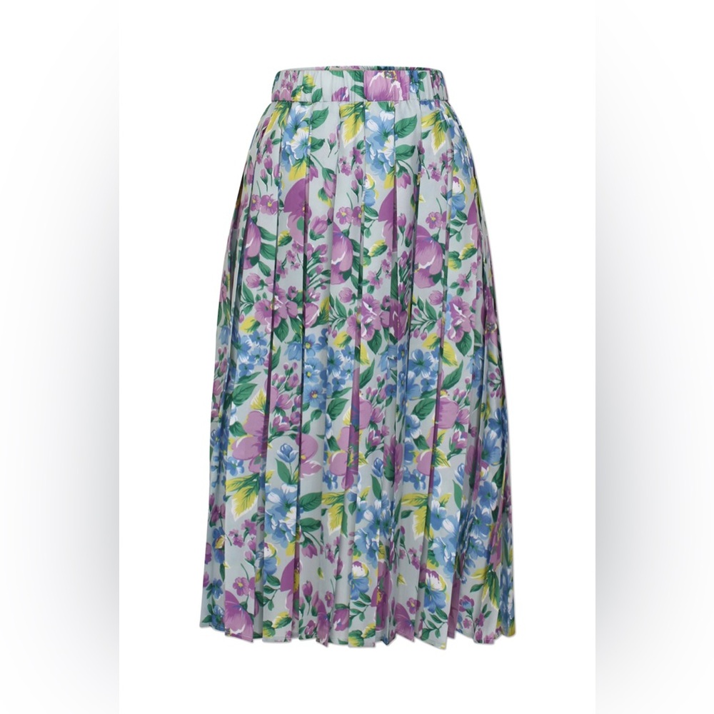 Baum und Pferdgarten pleated floral skirt